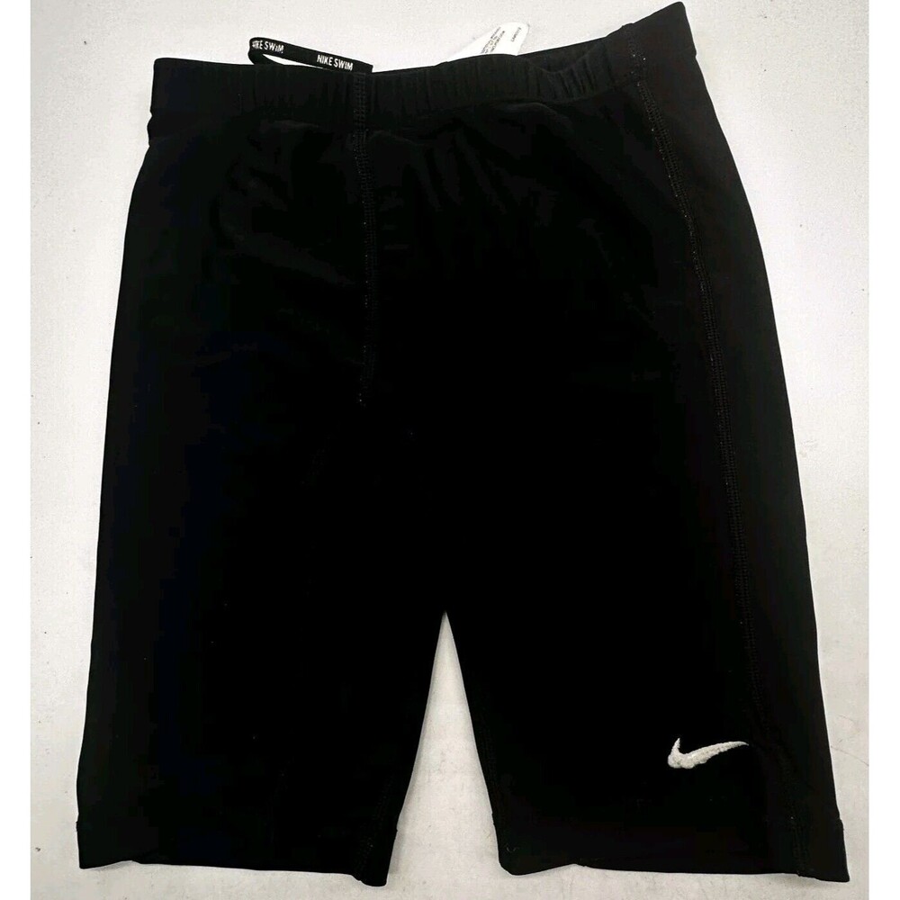 Nike Boys' Core Jammers Solid 9" Swim Trunks Black XL 158-170 cm
